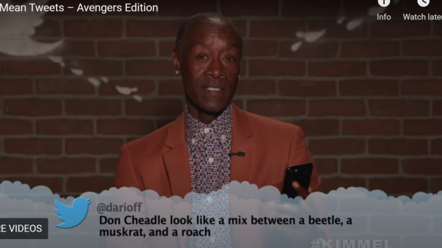 Don Cheadle - Celebrities Read Mean Tweets About Themselves (videos)